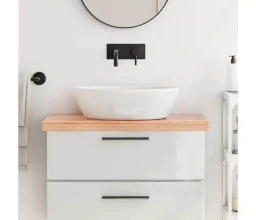 Vannasistabas Letes Virsma, 80X40X(2-6)Cm, Apstrādāts Masīvkoks Vidaxl