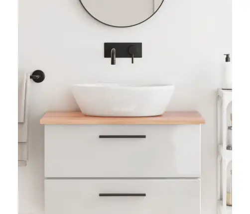 Vannasistabas Letes Virsma, 80X50X2 Cm, Apstrādāts Masīvkoks Vidaxl