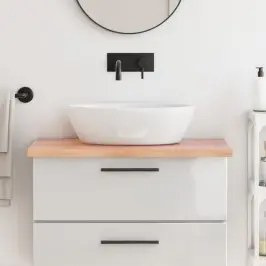 Vannasistabas Letes Virsma, 80X60X(2-4)Cm, Apstrādāts Masīvkoks Vidaxl