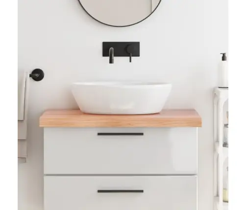 Vonios Stalviršis, Šviesiai Rudas, 80X60X(2-6) cm Mediena