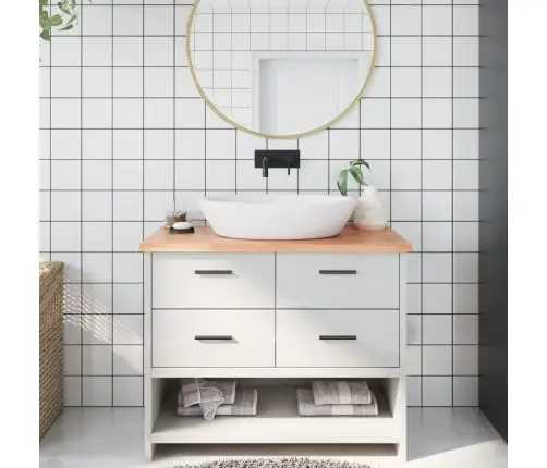 Vannasistabas Letes Virsma, 100X50X2 Cm, Apstrādāts Masīvkoks Vidaxl