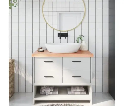 Vannasistabas Letes Virsma 100X60X(2-6)Cm Apstrādāts Masīvkoks Vidaxl