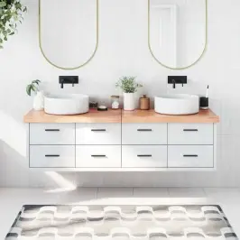 Vonios Stalviršis, Šviesiai Rudas, 180X60X(2-6)cm Mediena