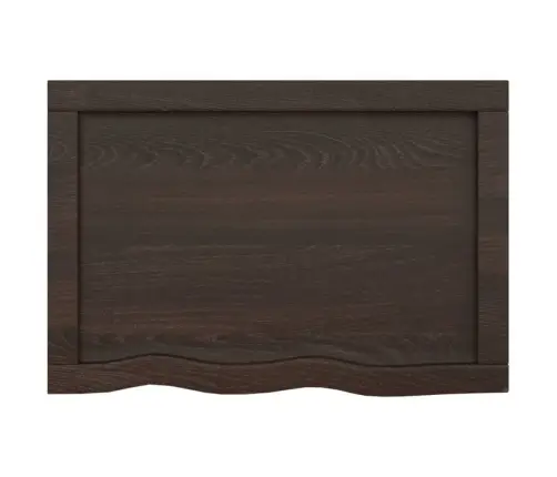 Vannasistabas Virsma, Tumši Brūna, 60X40X(2-4) Cm, Masīvkoks Vidaxl