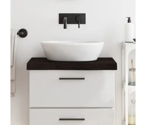 Vannitoa Tasapind, Tumepruun, 60X60X(2-6)Cm Töödeldud Täispuit