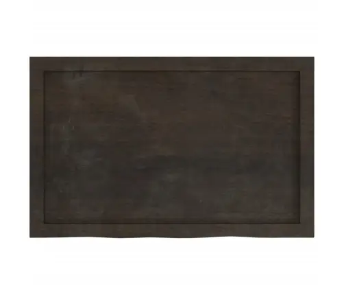 Vannitoa Tasapind, Tumepruun, 80X50X(2-6)Cm Töödeldud Täispuit