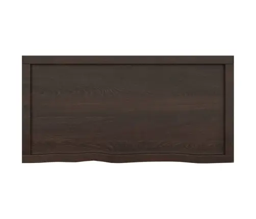 Vonios Stalviršis, Tamsiai Rudas, 100X50X(2-4) cm Mediena