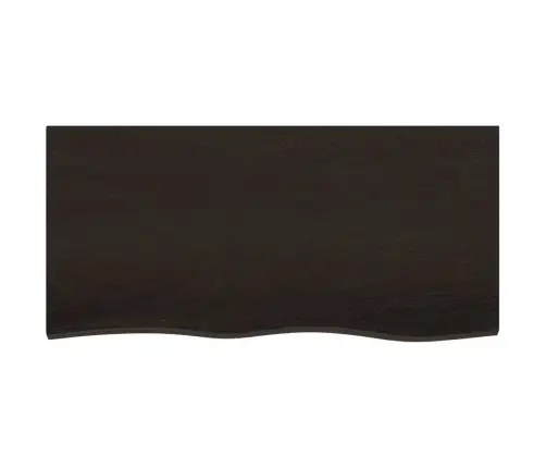 Vannasistabas Virsma, Tumši Brūna, 100X50X(2-6) Cm, Masīvkoks Vidaxl