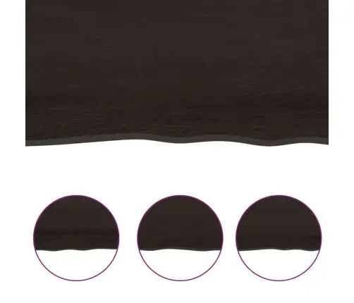 Vannasistabas Virsma, Tumši Brūna, 100X60X2 Cm, Masīvkoks Vidaxl