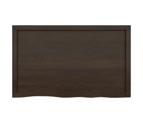 Vannasistabas Virsma, Tumši Brūna, 100X60X(2-6) Cm, Masīvkoks Vidaxl