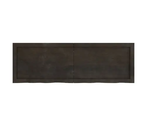 Vannasistabas Virsma, Tumši Brūna, 120X40X(2-6) Cm, Masīvkoks Vidaxl