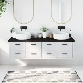 Vannitoa Tasapind, Tumepruun, 180X50X(2-4)Cm Töödeldud Täispuit