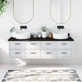 Vannasistabas Virsma, Tumši Brūna, 180X60X(2-4) Cm, Masīvkoks Vidaxl