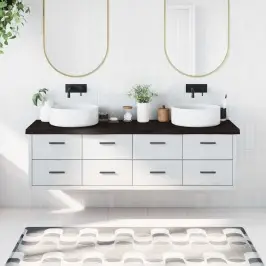 Vannasistabas Virsma, Tumši Brūna, 180X60X(2-6) Cm, Masīvkoks Vidaxl