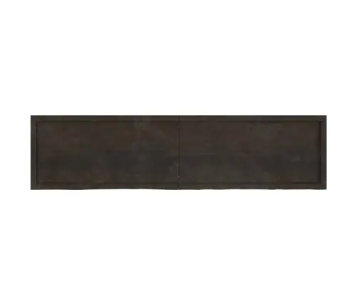 Vannasistabas Virsma, Tumši Brūna, 200X50X(2-6) Cm, Masīvkoks Vidaxl