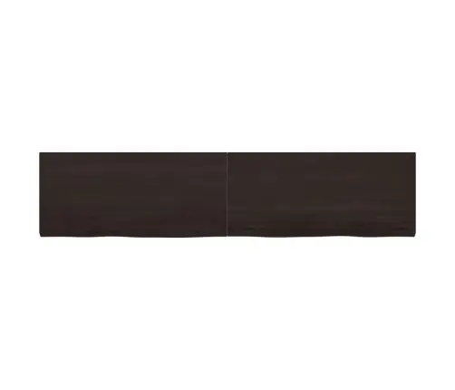Vannasistabas Virsma, Tumši Brūna, 220X50X(2-4) Cm, Masīvkoks Vidaxl