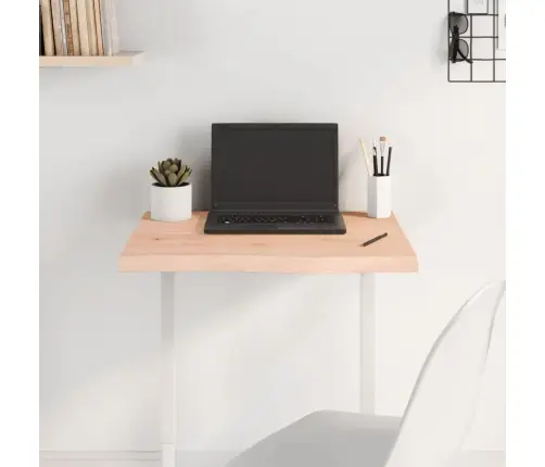 Galda Virsma, 60X40X(2-4) Cm, Neapstrādāts Ozola Masīvkoks Vidaxl