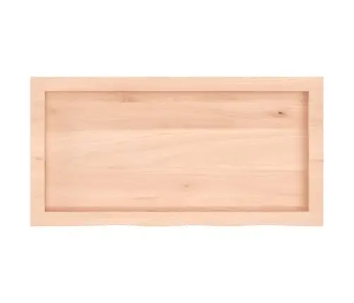 Galda Virsma, 80X40X(2-4) Cm, Neapstrādāts Ozola Masīvkoks Vidaxl