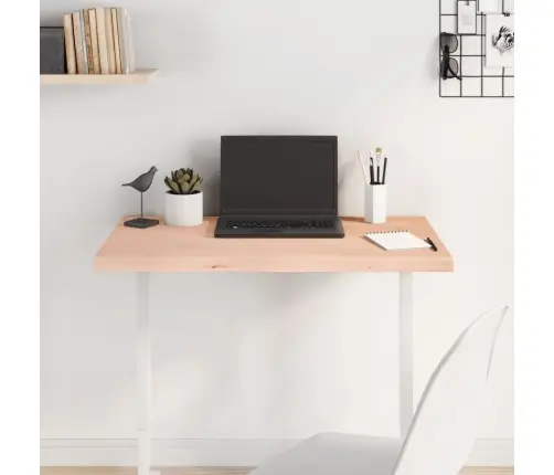 Galda Virsma, 80X40X(2-4) Cm, Neapstrādāts Ozola Masīvkoks Vidaxl