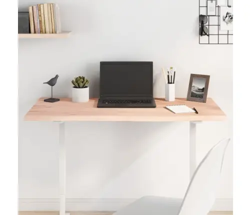 Stalviršis, 100X50X2cm Neapdorotas Ąžuolo Medienos Masyvas