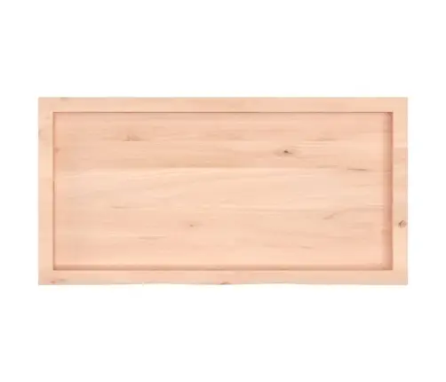 Galda Virsma, 100X50X(2-6) Cm, Neapstrādāts Ozola Masīvkoks Vidaxl