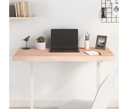 Galda Virsma, 100X50X(2-6) Cm, Neapstrādāts Ozola Masīvkoks Vidaxl