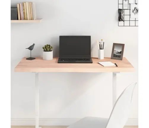 Galda Virsma, 100X60X(2-4) Cm, Neapstrādāts Ozola Masīvkoks Vidaxl