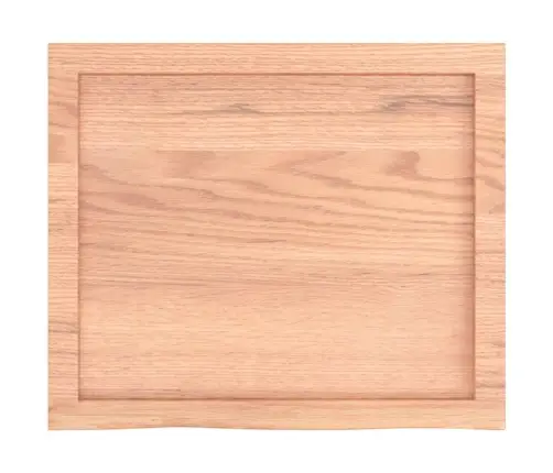 Galda Virsma, Gaiši Brūna, 60X50X(2-4) Cm, Ozola Masīvkoks Vidaxl