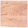 Galda Virsma, Gaiši Brūna, 60X60X(2-4) Cm, Ozola Masīvkoks Vidaxl