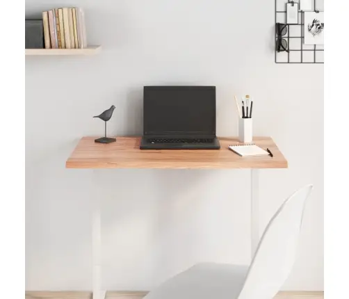 Galda Virsma, Gaiši Brūna, 80X50X2 Cm, Ozola Masīvkoks Vidaxl