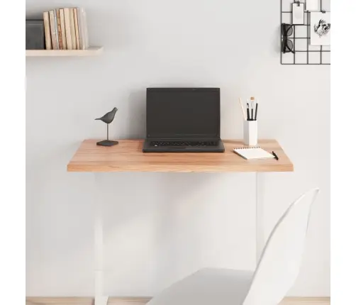 Galda Virsma, Gaiši Brūna, 80X60X2 Cm, Ozola Masīvkoks Vidaxl