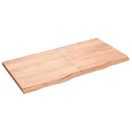 Stalviršis, Šviesiai Rudas, 120X60X(2-4) cm Medienos Masyvas