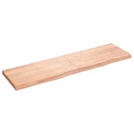 Stalviršis, Šviesiai Rudas, 180X50X(2-6) cm Medienos Masyvas