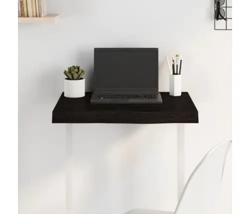 Galda Virsma, Tumši Brūna, 60X40X(2-6) Cm, Ozola Masīvkoks Vidaxl