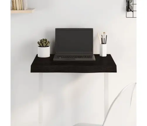 Galda Virsma, Tumši Brūna, 60X50X(2-6) Cm, Ozola Masīvkoks Vidaxl