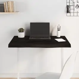 Lauaplaat, Tumepruun, 80 X 60 X (2-6) cm Töödeldud Tammepuit