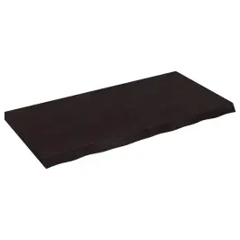 Lauaplaat, Tumepruun, 120X60X(2-6) cm Töödeldud Tammepuit