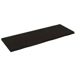Galda Virsma, Tumši Brūna, 140X50X(2-4) Cm, Ozola Masīvkoks Vidaxl