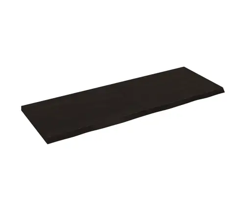 Galda Virsma, Tumši Brūna, 140X50X(2-4) Cm, Ozola Masīvkoks Vidaxl