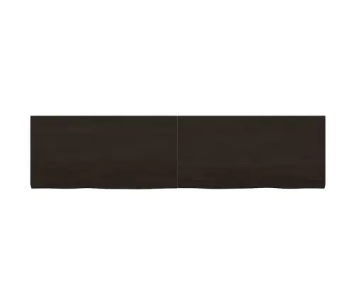 Galda Virsma, Tumši Brūna, 160X40X(2-4) Cm, Ozola Masīvkoks Vidaxl