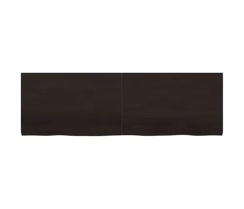 Galda Virsma, Tumši Brūna, 160X50X(2-4) Cm, Ozola Masīvkoks Vidaxl