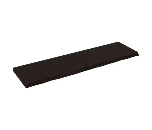 Stalviršis, Tamsiai Rudas, 180X50X(2-6) cm Ąžuolo Masyvas