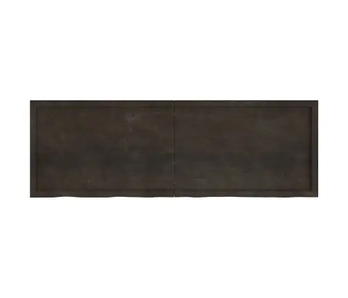Galda Virsma, Tumši Brūna, 180X60X(2-6) Cm, Ozola Masīvkoks Vidaxl