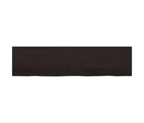 Lauaplaat, Tumepruun, 200X50X(2-4) cm Töödeldud Tammepuit