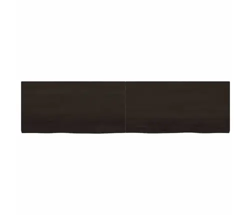 Lauaplaat, Tumepruun, 200X50X(2-4) cm Töödeldud Tammepuit