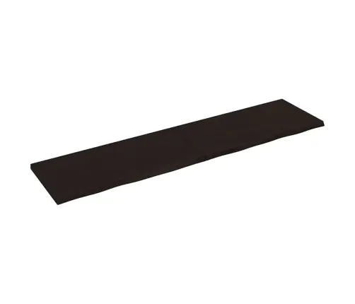 Stalviršis, Tamsiai Rudas, 200X50X(2-4) cm Ąžuolo Masyvas