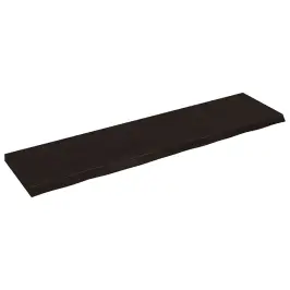 Lauaplaat, Tumepruun, 200X50X(2-6) cm Töödeldud Tammepuit