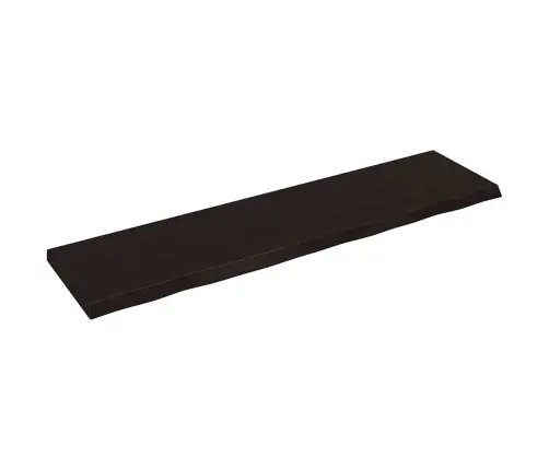 Lauaplaat, Tumepruun, 200X50X(2-6) cm Töödeldud Tammepuit