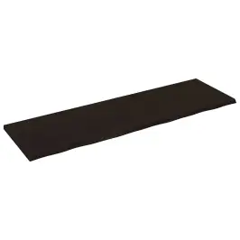 Lauaplaat, Tumepruun, 200 X 60 X (2-4) cm Töödeldud Tammepuit