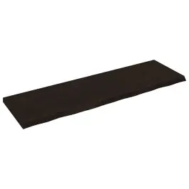 Lauaplaat, Tumepruun, 200X60X(2-6) cm Töödeldud Tammepuit